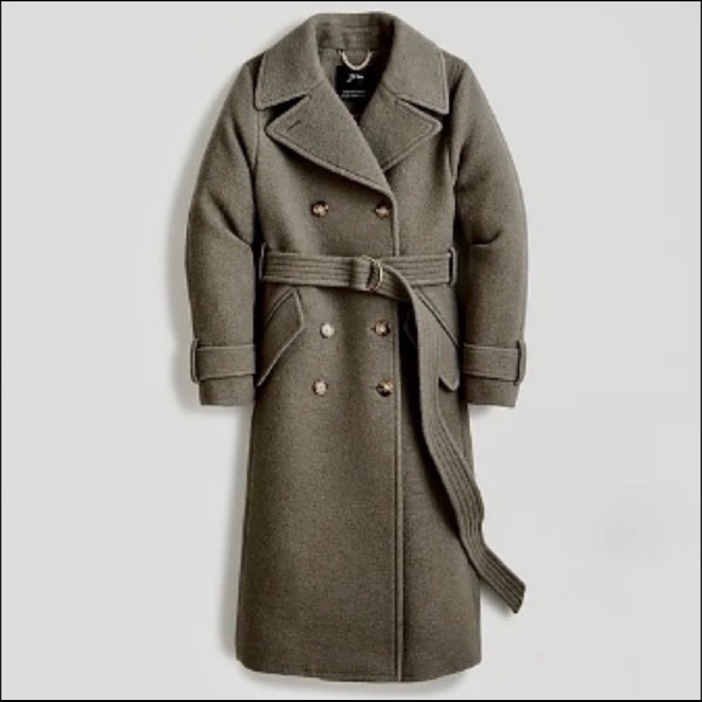 J.Crew Italian Wool Double-Breasted Coat